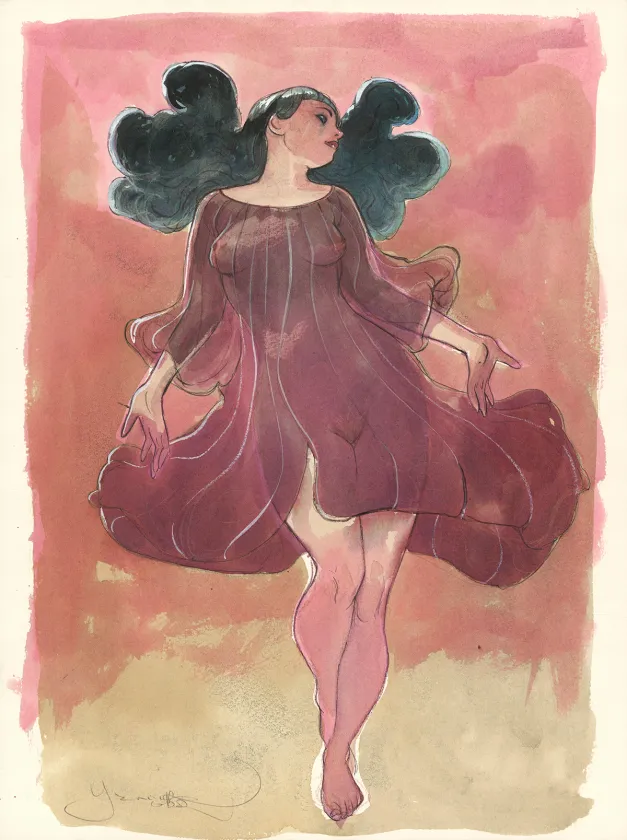 Colored illustration, Yannick Corboz