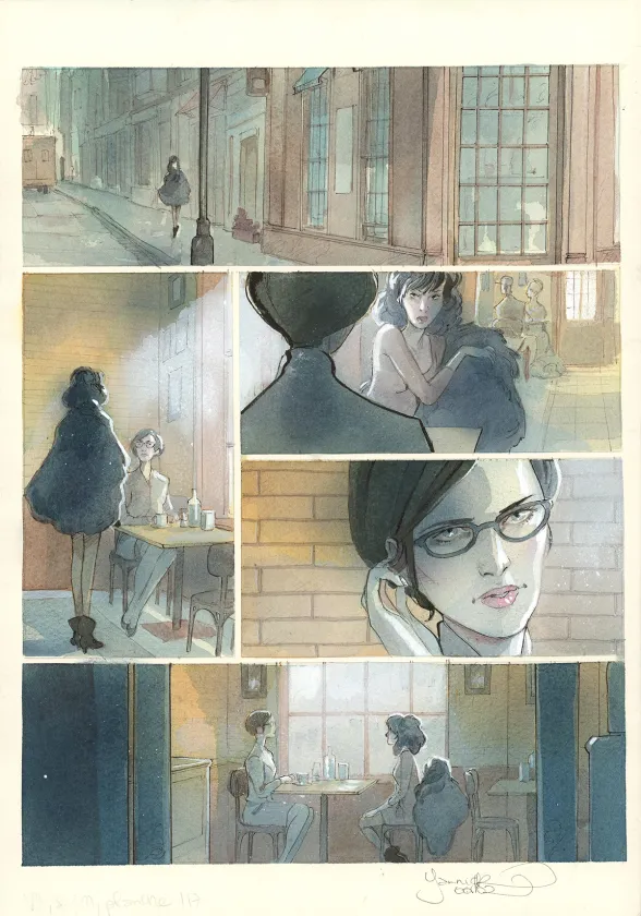 Colored original page, Le Voleur d'amour, Yannick Corboz