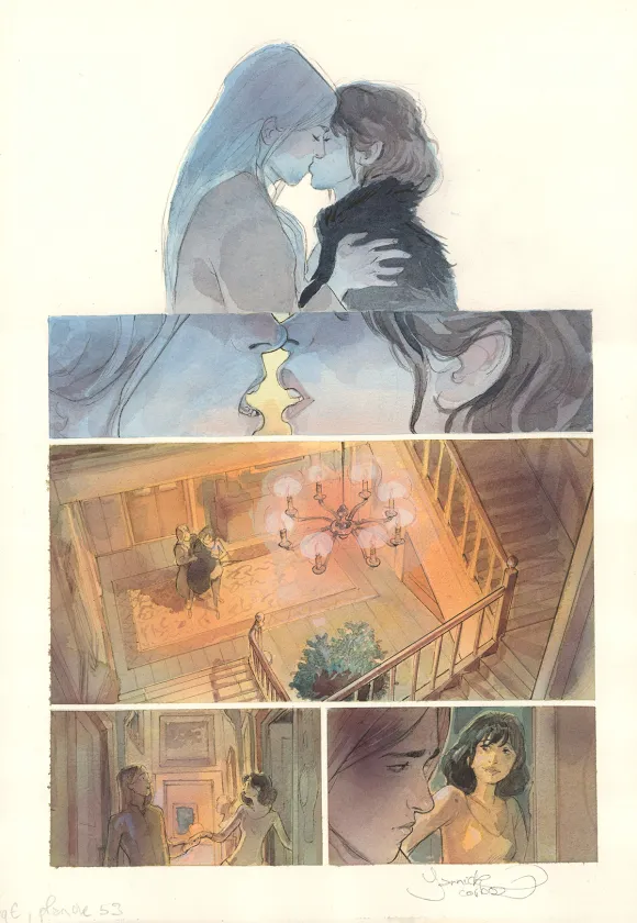Colored original page, Le Voleur d'amour, Yannick Corboz