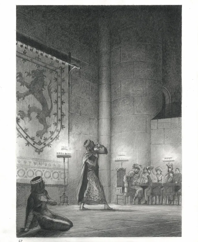 Planche noir et blanc, Macbeth, Paul & Gaëtan Brizzi