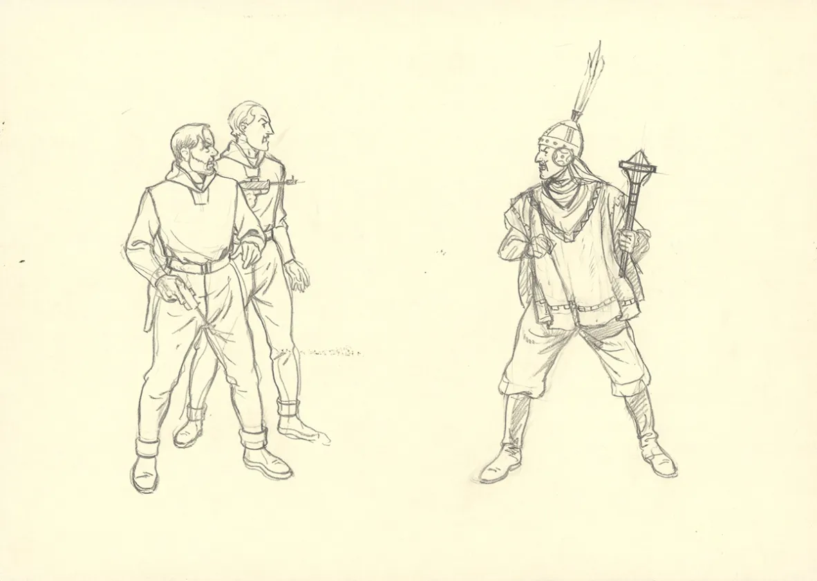 Sketch, Blake et Mortimer, André Juillard