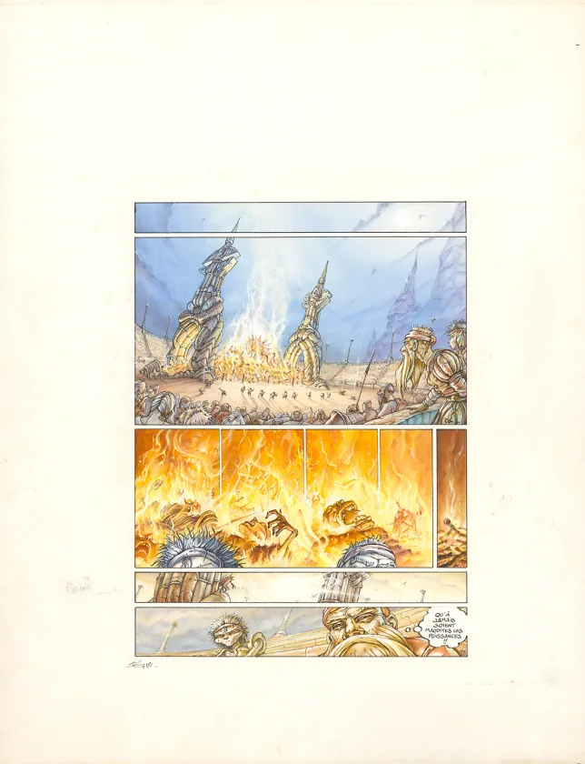 Colored original page, Légendes des Contrées oubliées, Le Sang des rois (T.3), Thierry Ségur