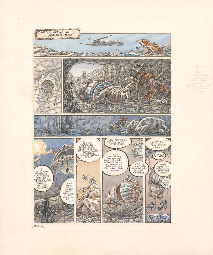 Planche couleur, Légendes des Contrées oubliées, Le Sang des rois (T.3), Thierry Ségur