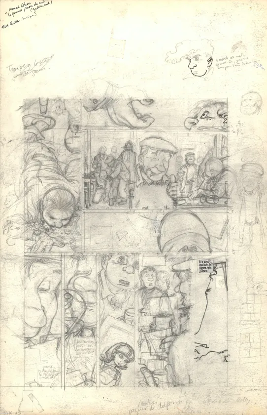 Planche noir et blanc, Julien Boisvert , Gris noir (T.2), Michel Plessix