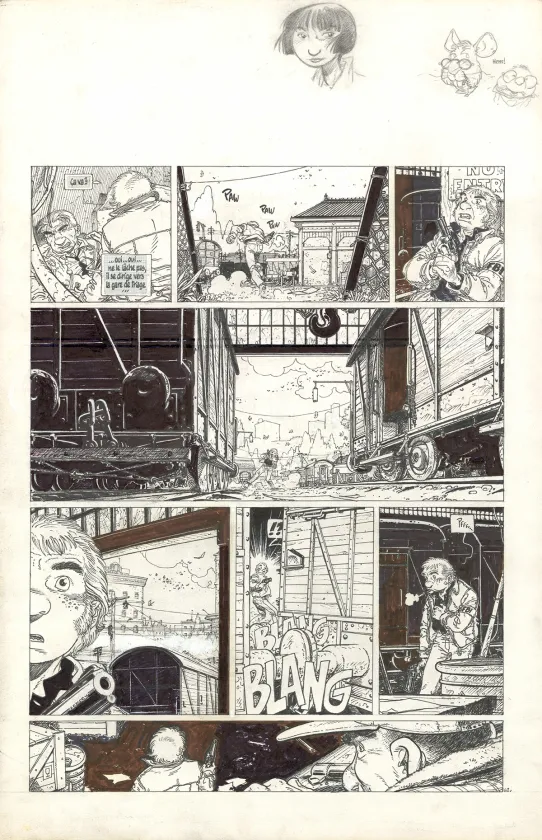 Planche noir et blanc, Julien Boisvert , Charles (T.4), Michel Plessix