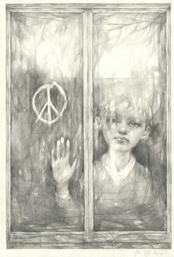 Black and white illustration, Marco Mazzoni