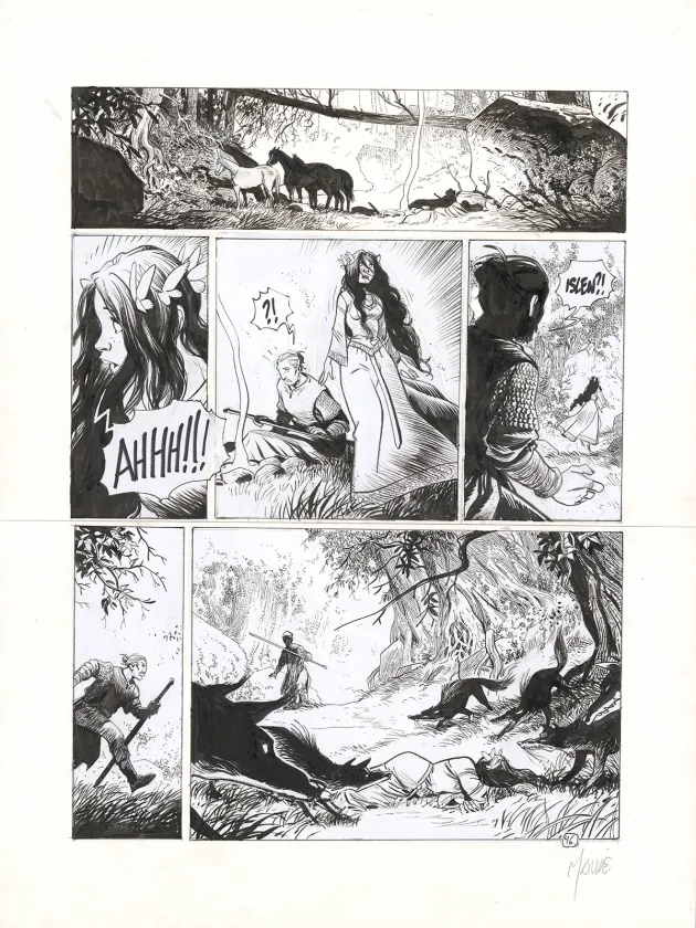 Planche noir et blanc, Ténébreuse, Livre premier (T.1), Vincent Mallié