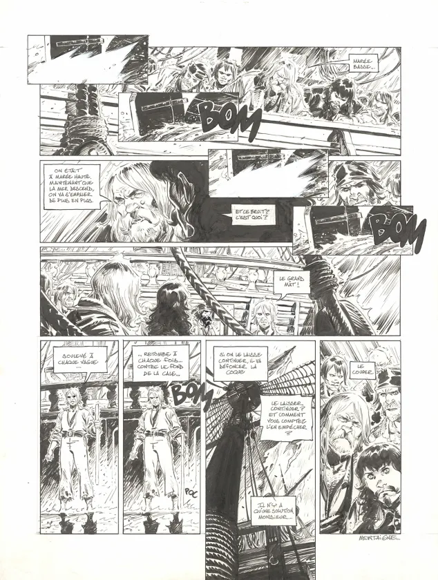 Planche noir et blanc, 1629... ou l'Effrayante Histoire des naufragés du Jakarta, L'Apothicaire du diable (T.1), Thimothée Montaigne