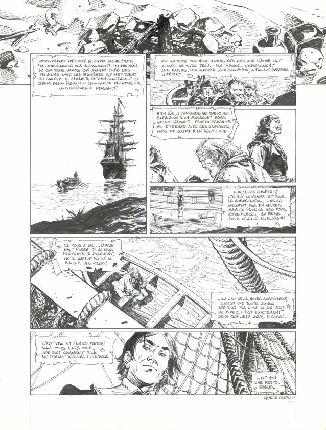 Planche noir et blanc, 1629... ou l'Effrayante Histoire des naufragés du Jakarta, L'Apothicaire du diable (T.1), Thimothée Montaigne