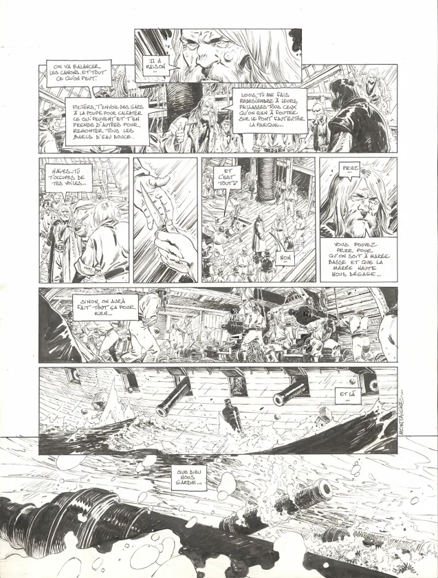 Planche noir et blanc, 1629... ou l'Effrayante Histoire des naufragés du Jakarta, L'Apothicaire du diable (T.1), Thimothée Montaigne