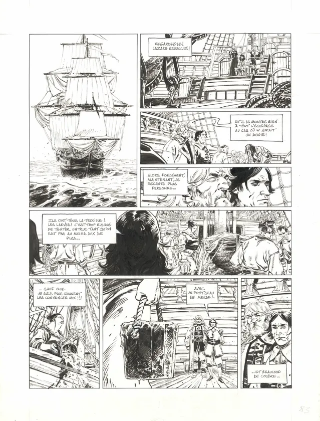 Planche noir et blanc, 1629... ou l'Effrayante Histoire des naufragés du Jakarta, L'Apothicaire du diable (T.1), Thimothée Montaigne